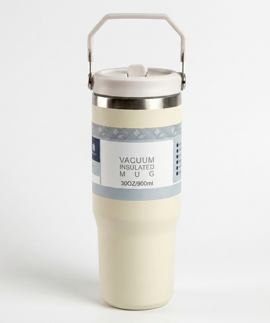 MHome Vacuum Stainless Steel Beer Pint With Carry Handle 900ml