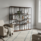MFurn Modern Geometric Dual-Tower Bookshelf & Room Divider