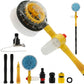 Car Wash Brush Kit 360 Auto Rotating Long Handle Car Washing Cleaning Brush