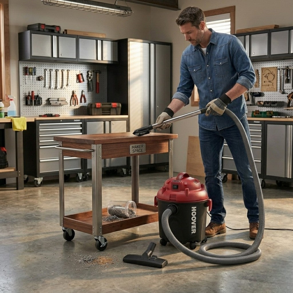 Hoover HWD35MAX Wet And Dry Drum Vacuum Cleaner (Black, Red)