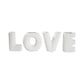 MHome Ceramic LOVE Vase Set of 4 – Modern Minimalist Decorative Flower Vases
