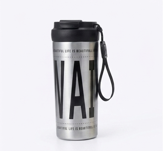MHome Stainless Steel Double Lid Tumbler 600ml