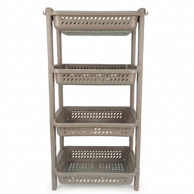 Tiered Multi-Purpose Plastic Storage Rack