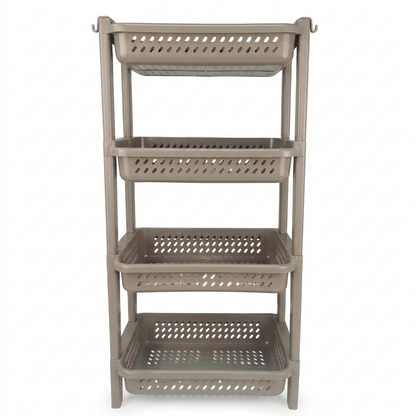 Tiered Multi-Purpose Plastic Storage Rack
