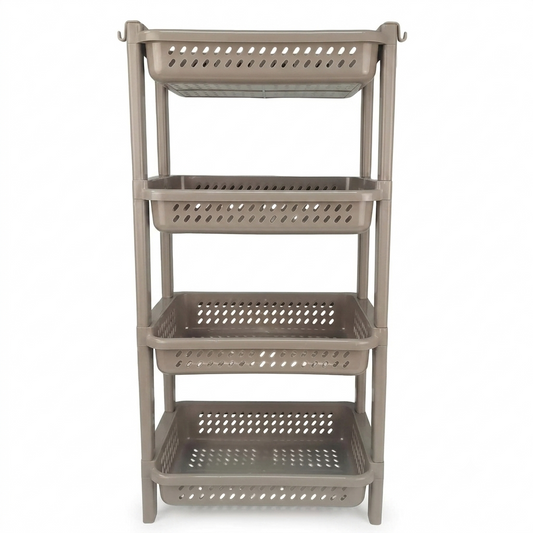 Tiered Multi-Purpose Plastic Storage Rack