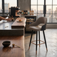 MFURN  High Kitchen Island Chair – Adjustable 360° Swivel Bar Stool, PU Leather, Chrome Base- Various Options