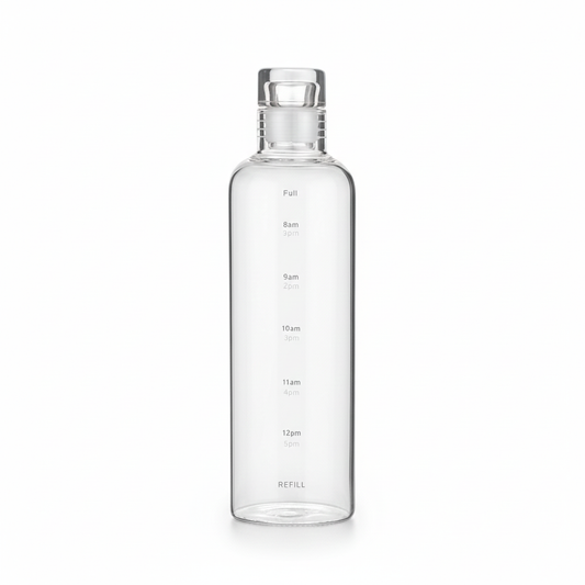 MHome 1L Glass Drinking Bottle BPA Free Portable Borosilicate Water Bottle