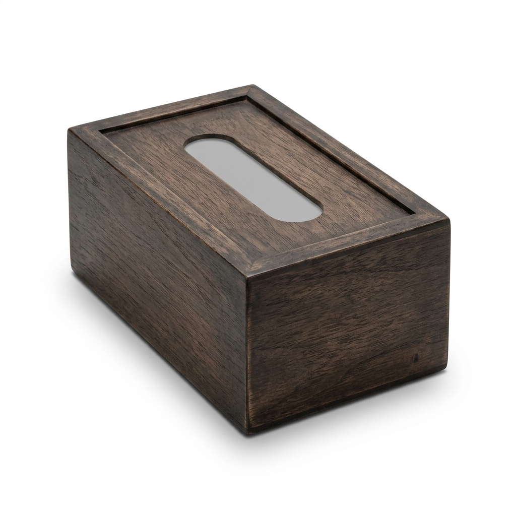 MHome Bamboo Tissue Box