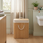 MHome Spacious Bamboo Laundry Basket