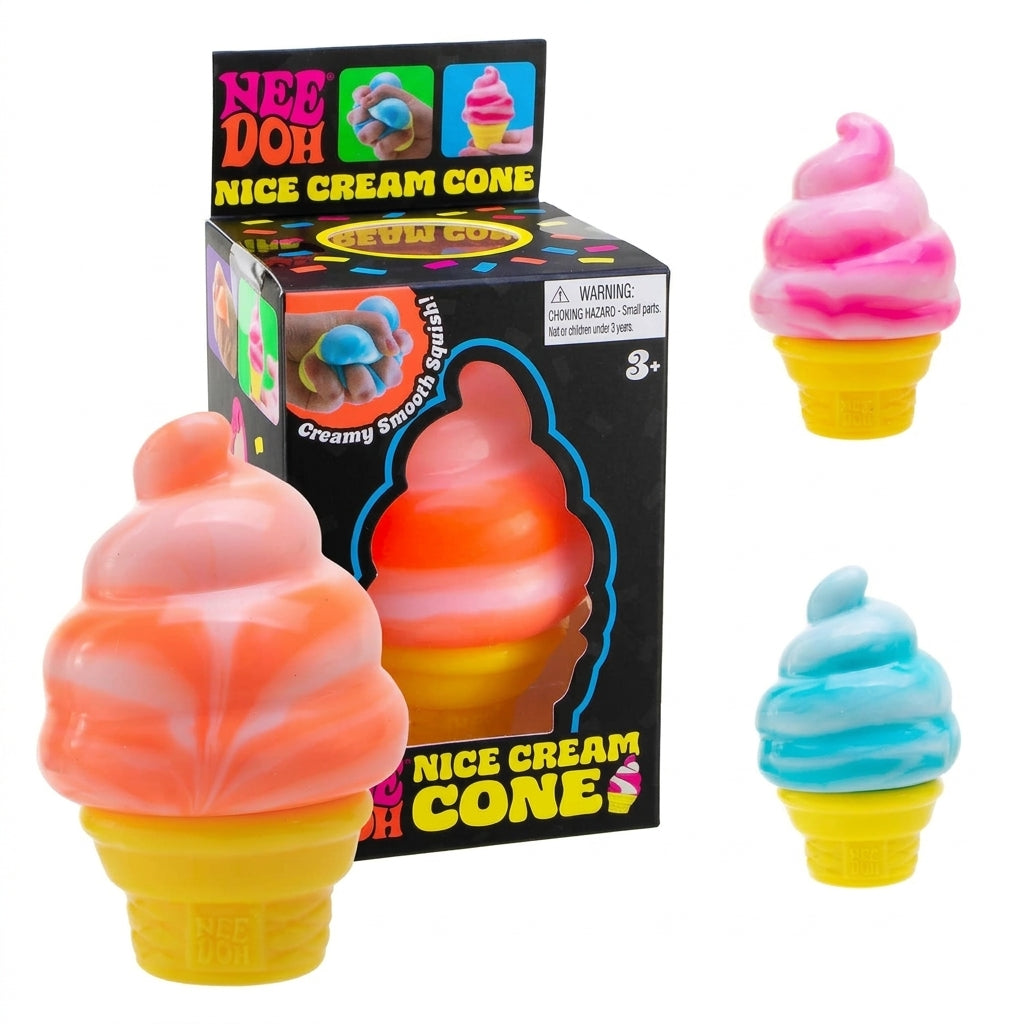 Generic Needoh Nice Cream Cone - Sensory Squeeze Toy - Various Colors