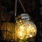 Solar Crackle Glass Hanging Lantern