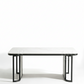 MFurn Luxury Minimalist Coffee Table – Ceramic Stone Top & Steel Base