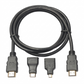 3-in-1 HDMI To HDMI Cable Kit 1.5M With Mini HDMI &Micro HDMI Adapters