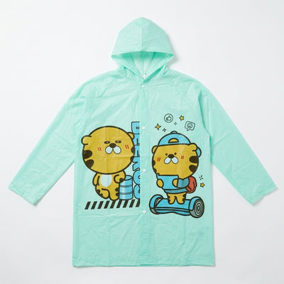Kids Cartoon Waterproof Hooded Raincoat - Various Colors
