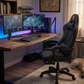 Ergonomic Gaming Chair with Footrest & Lumbar Support