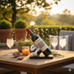MHome Panda Wine Bottle Holder – Hand-Painted Resin Figurine