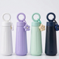 MHome Stainless Steel Water Bottle With Handle & Flower Charm 450ml
