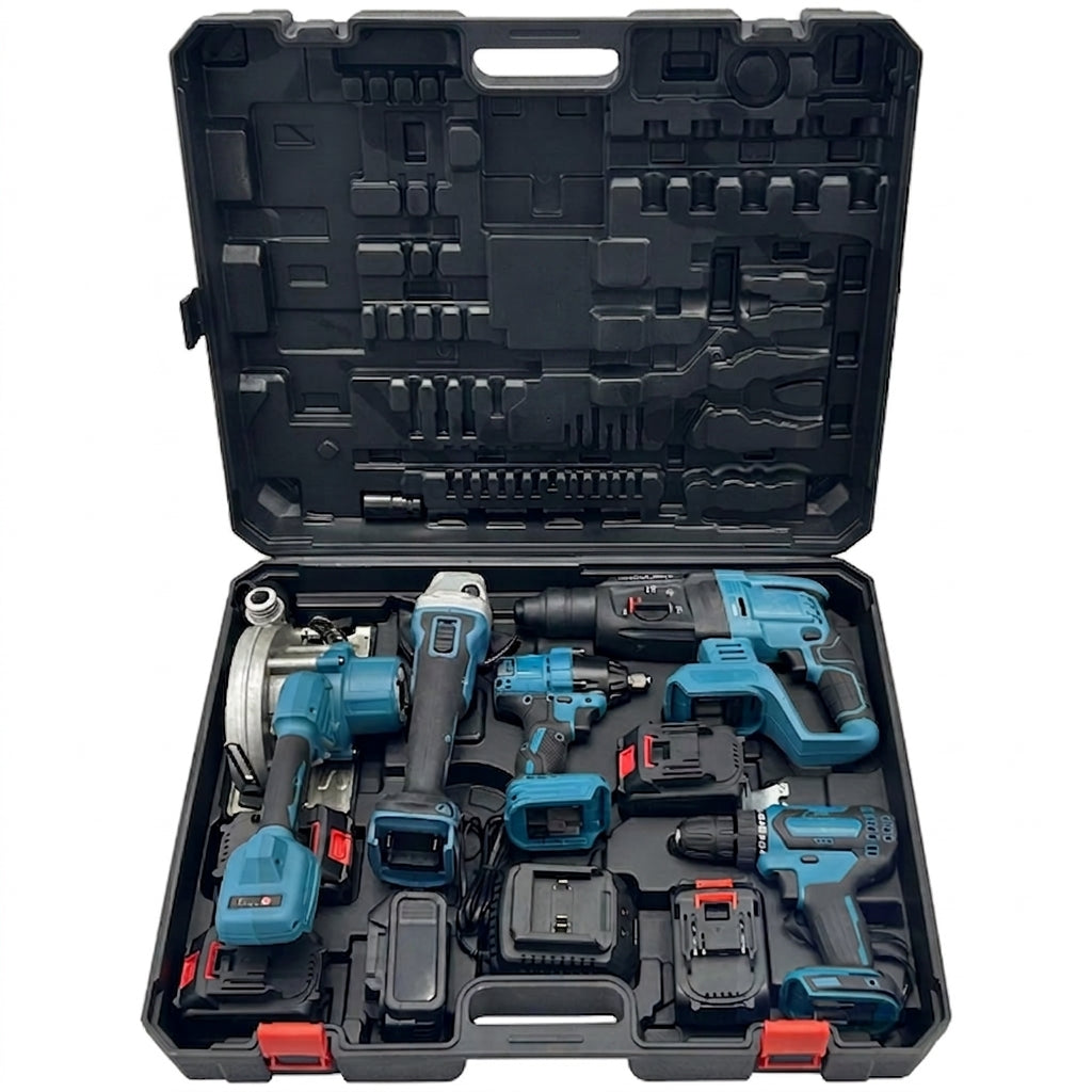 Set Of Impact Tools With Batteries