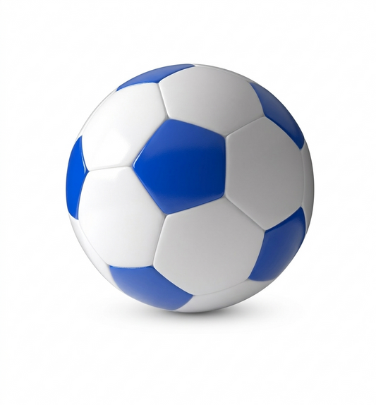 Blue & White Soccer Ball Size 5 Training & Match Ball