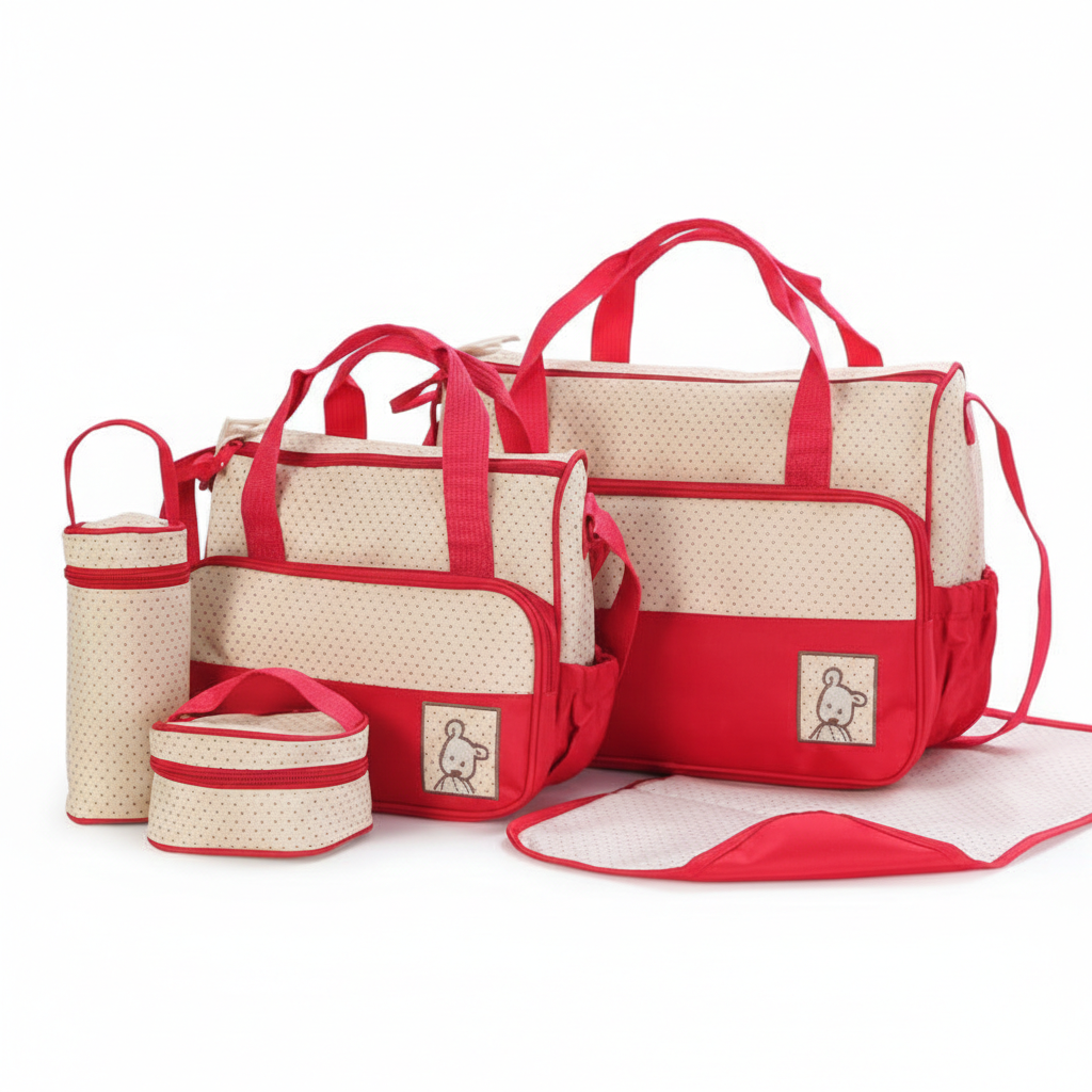 MBaby 5-Piece Multifunctional Baby Changing & Diaper Bag Set