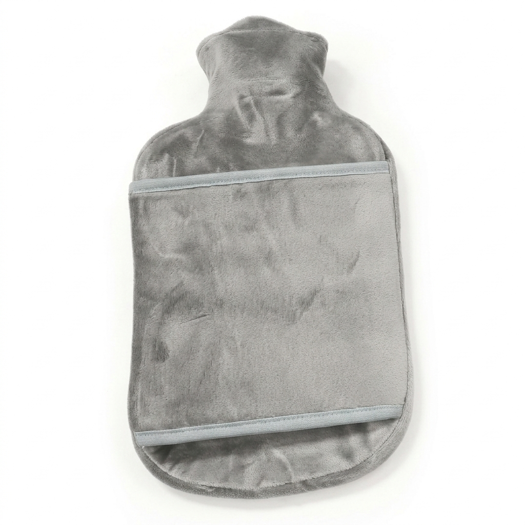 Soft-Touch Hot Water Bottle with Hand Warmer pockets 200ml