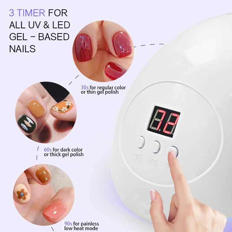 Professional UV LED Nail Lamp with LCD Timer