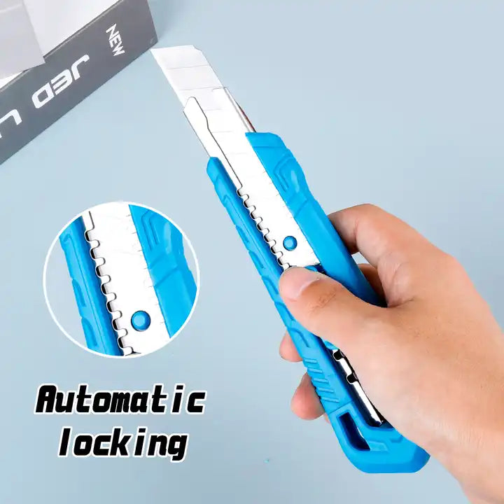 Convenient utility knife multi-functional art tools office thickened blade manual safety knife 18x100mm