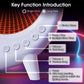 MTech Wireless Bluetooth Speaker with LED Lamp, Alarm Clock & RGB Lights