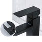 MHome Matt Black Single Handle Bathroom Faucet – Stainless Steel Basin Mixer Tap