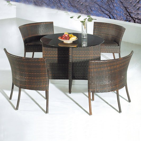 MFurn Four-Seater Pool & Restaurant Dining Set – Stylish Outdoor Comfort