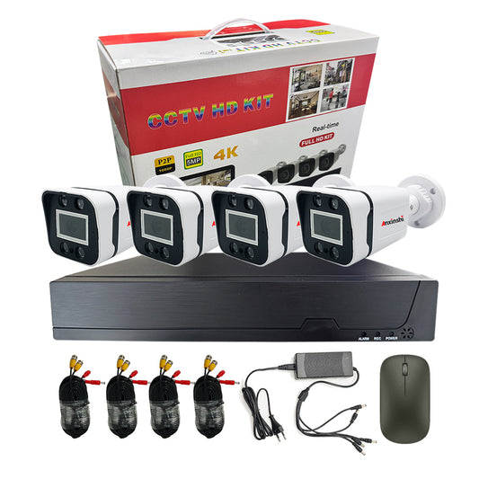 MTech 4CH DVR CCTV Kit – Full HD 2MP with Audio & 500GB HDD