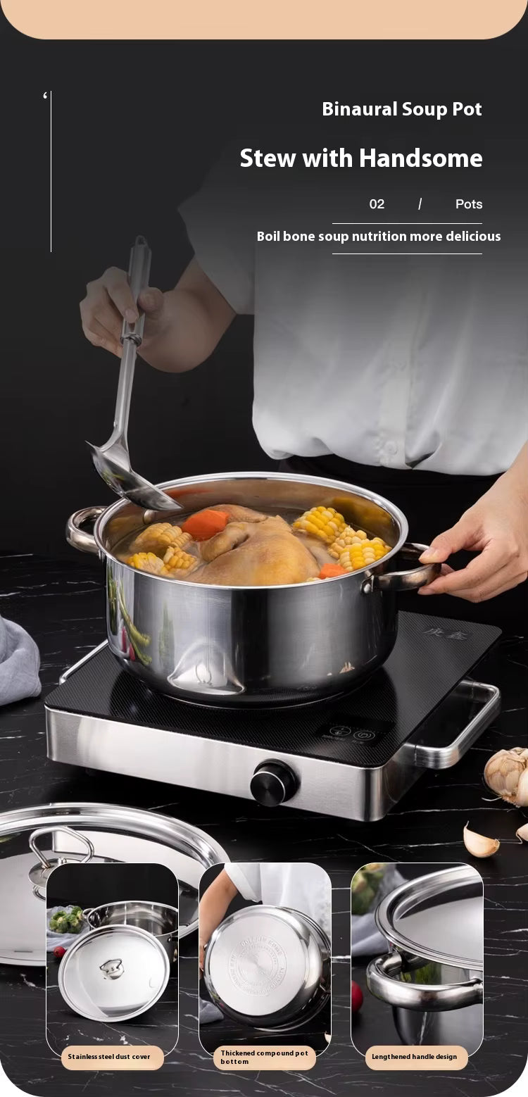 DOLPHIN 15-Piece Stainless Steel Cookware Set – Durable Pots & Pans
