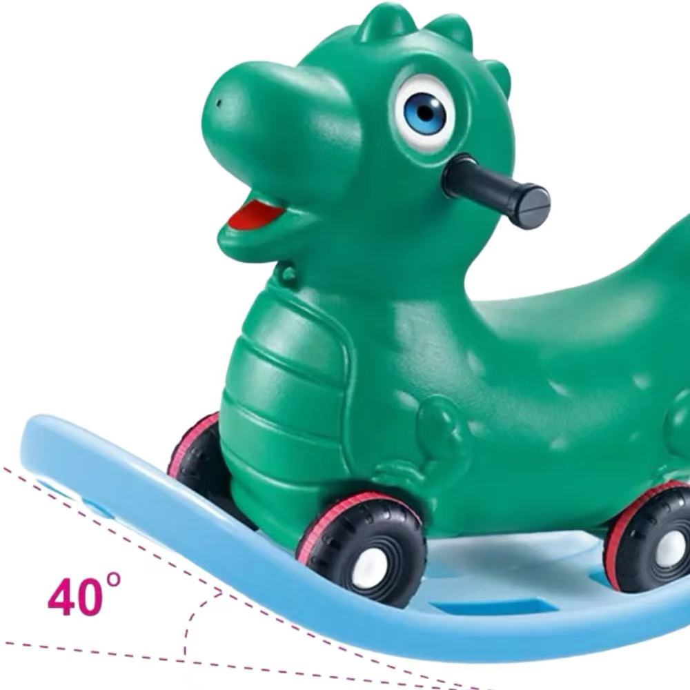 Children's Dinosaur Rocker Scooter – 2-in-1 Ride-On Toy for Toddlers