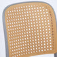 MFurn Classic Stackable Plastic Rattan Dining Chair – Natural Handwoven Cane Seat & Backrest