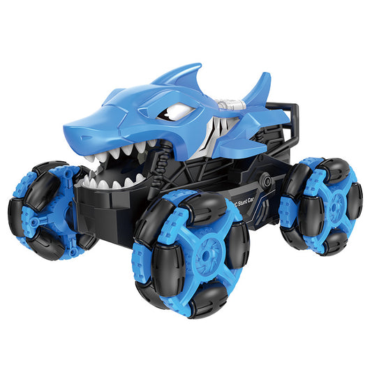 2.4GHz RC Shark Sprayer Stunt Car – Smoke Spray & 360° Stunts