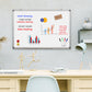 Magnetic Aluminium Frame Whiteboard - Various Sizes