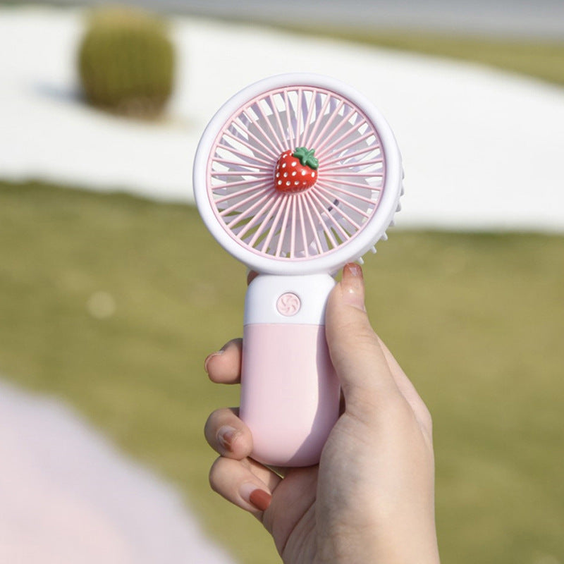 MTech Portable Handheld Fan – Strong Wind, Noiseless, Rechargeable Mini Fan With Base