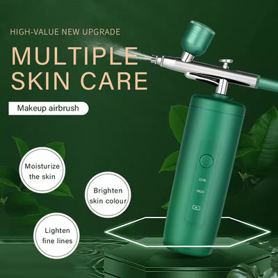 Portable Rechargeable Cordless Airbrush Spray Gun Kit – Green