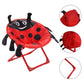 Mhome Kids Ladybug Red Foldable Camping Chair Portable Polyester Outdoor Seat