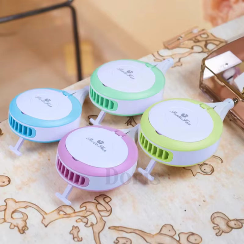 Portable Mini Makeup Mirror Fan