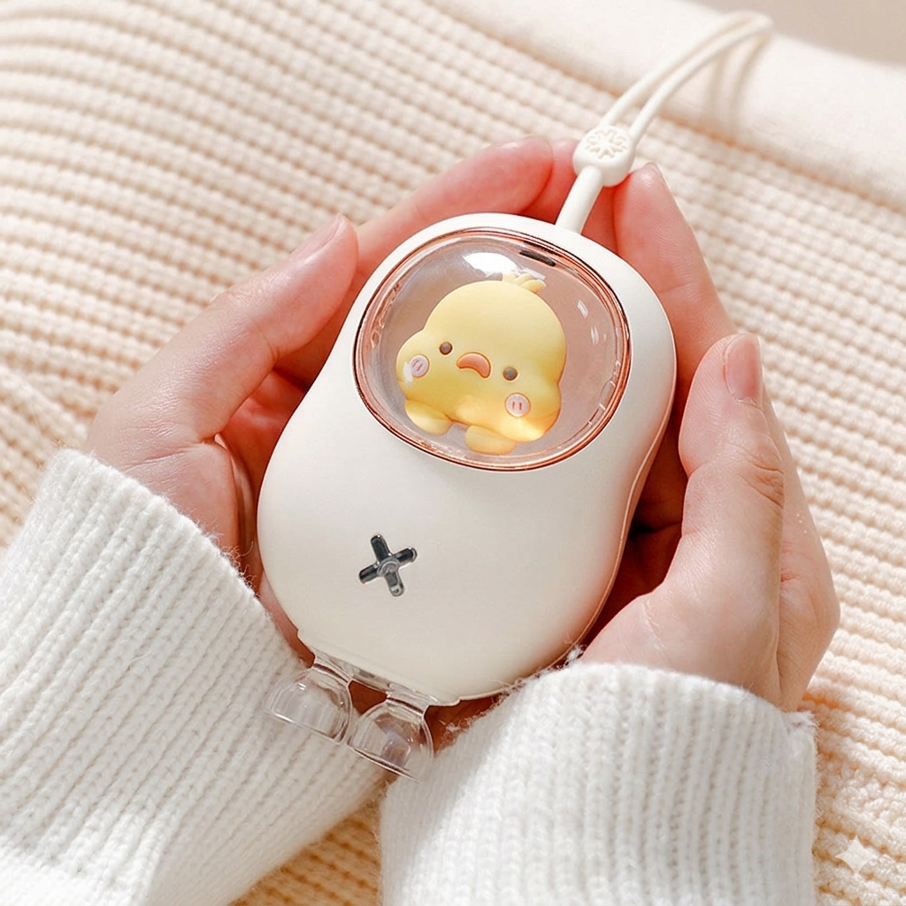 MHOME Mini USB Rechargeable Baby Hand Warmer 1200mAh Portable Heater