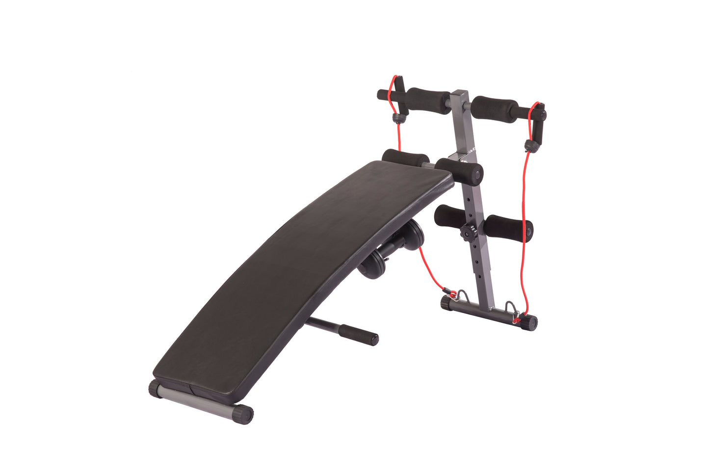 MSportz Adjustable Sit-Up Bench with Resistance Bands – Full Body Workout Bench