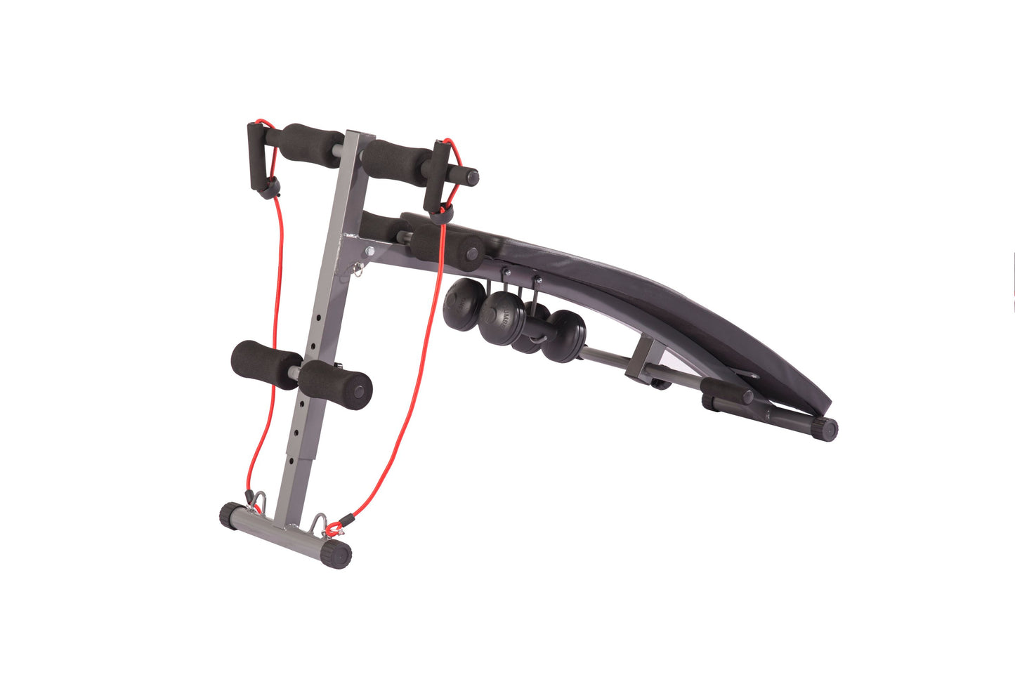 MSportz Adjustable Sit-Up Bench with Resistance Bands – Full Body Workout Bench