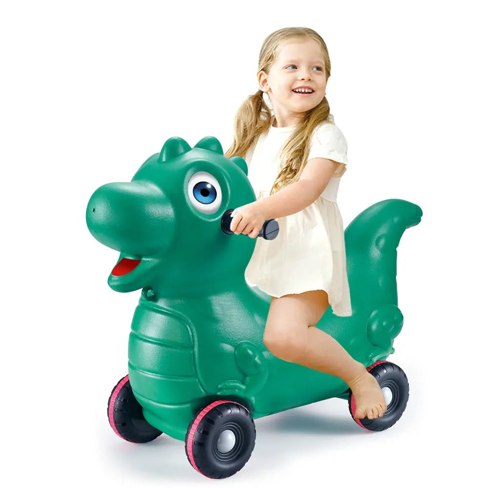 Children's Dinosaur Rocker Scooter – 2-in-1 Ride-On Toy for Toddlers