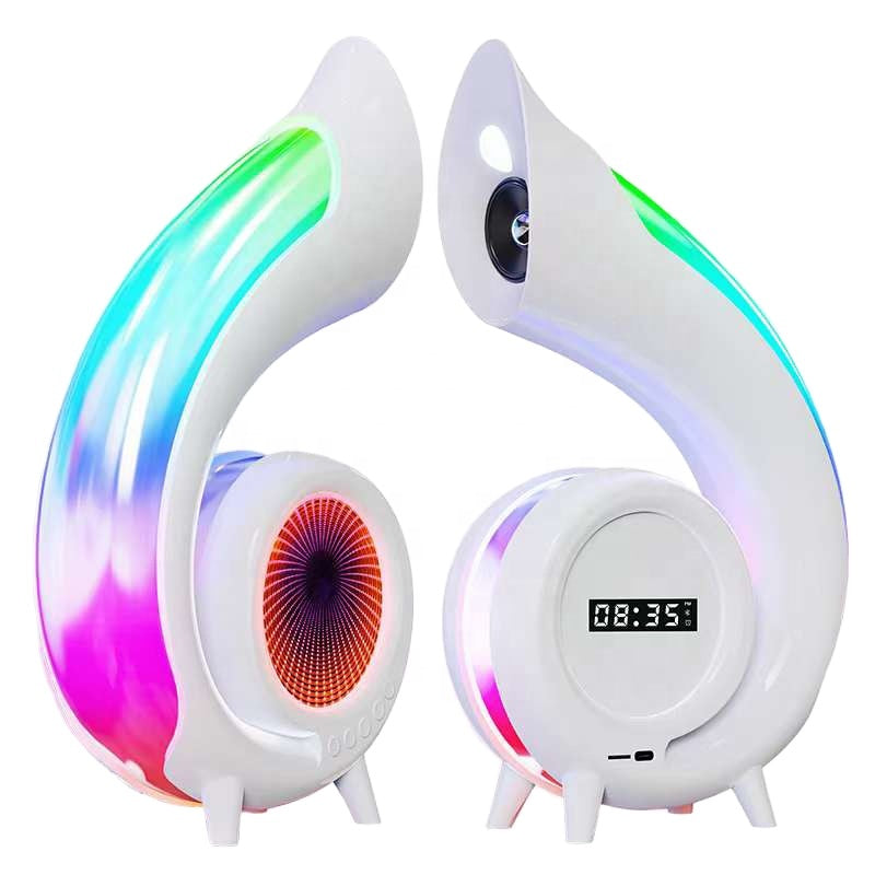 MTech Wireless Bluetooth Speaker with LED Lamp, Alarm Clock & RGB Lights