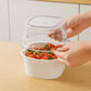 MHome Plastic Kitchen Colander Bowl Set – Double Layer Drain Basin