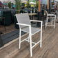 MFurn Padded Aluminium Outdoor Bar Chair – Textilene Seat
