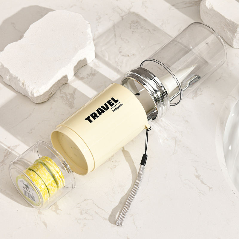 MHome 2-in-1 Travel Toothbrush Holder & Cup