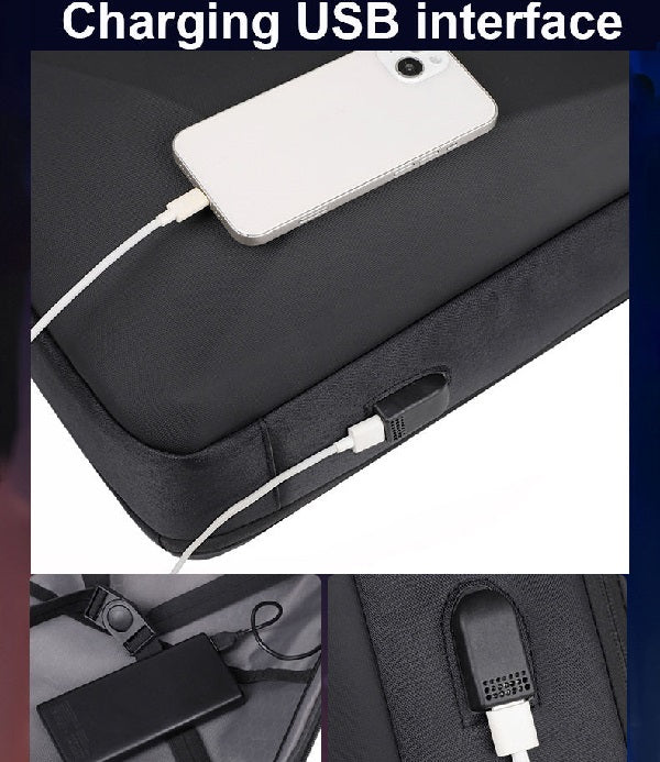 MTech Hardshell Laptop Backpack with USB Charging Port