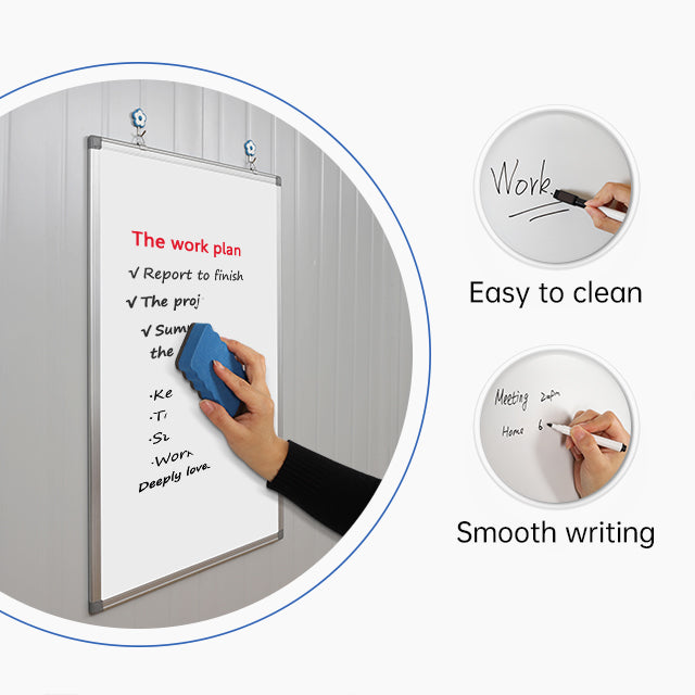 Magnetic Aluminium Frame Whiteboard - Various Sizes